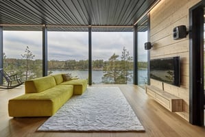 Modern Log Home