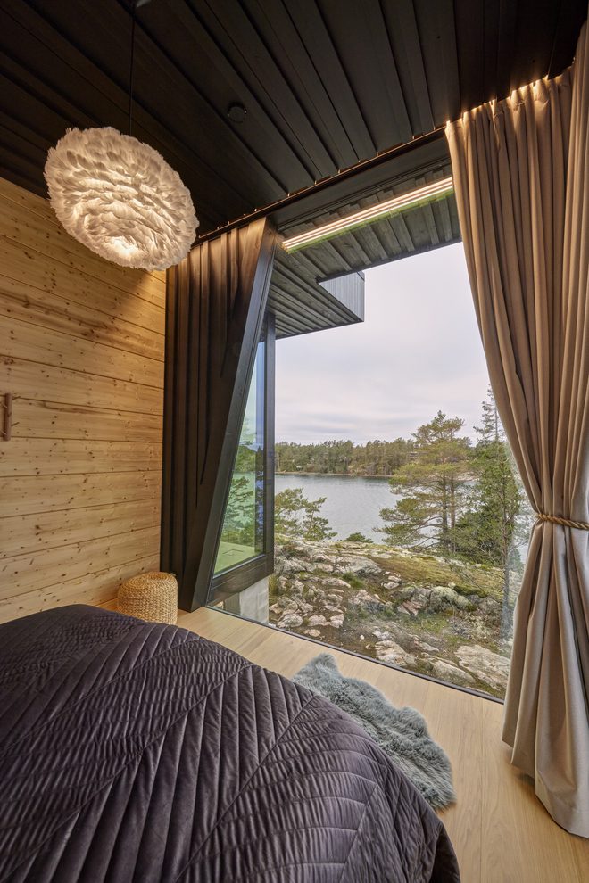 Modern Log Home