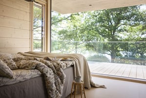 Modern Log Home