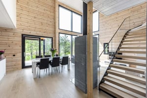 Modern Log Home