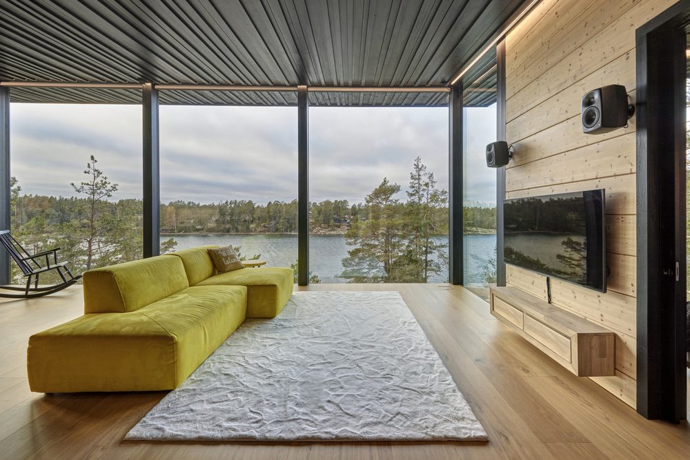 Modern Log Home